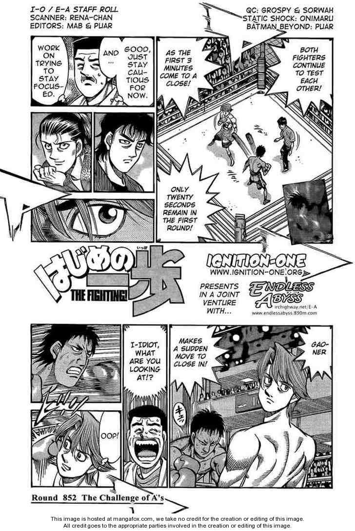 Hajime no Ippo Chapter 852 1